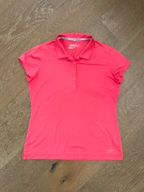 Nike Women’s Hot Pink Short-Sleeve Golf Polo